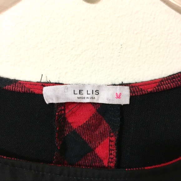 Le Lis Christmas Top/Blouse - Black/Red - Medium - Picture 3 of 7